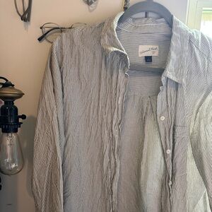 Beachy oversized button up